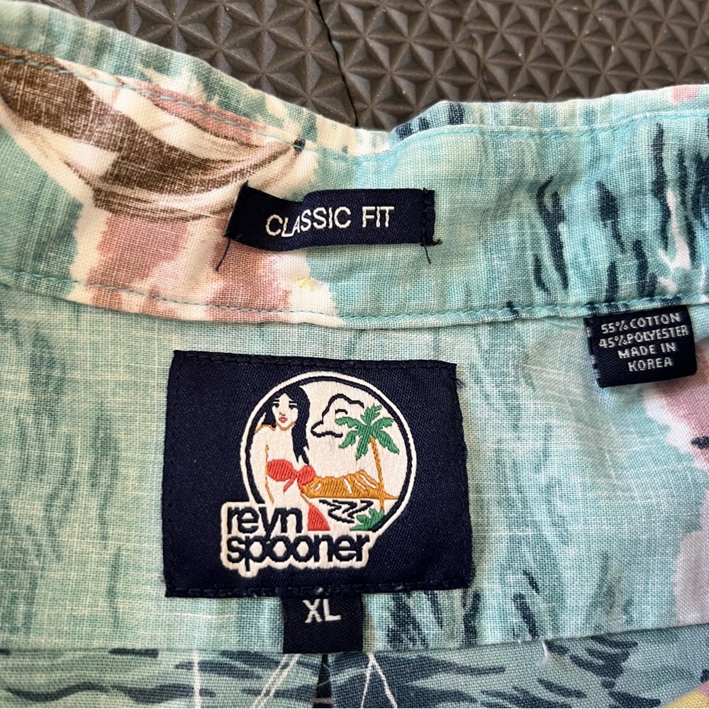 Reyn Spooner Reverse Print Sailboats Classic Fit Hawaiian Shirt Size XL - Picture 8 of 10